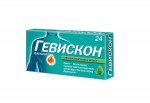 Гевискон, таблетки жевательные 24 шт мятные