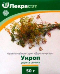 Укропа пахучего плоды, 50 г 1 шт Дары природы укропа семена