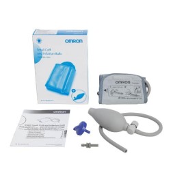 Манжета для тонометра Omron малая (педиатрическая) на плечо 17-22 см HEM-CS24 в комплекте с грушей CSB2 (Small Cuff and Inflation Bulb)