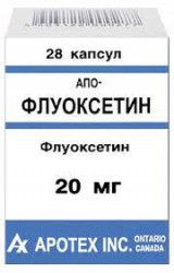 Апо-Флуоксетин, капсулы 20 мг 28 шт