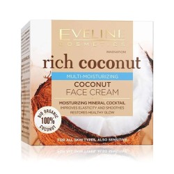 Крем для лица Eveline Рич коконат кокосовый интенсивно увлажняющий для всех типов кожи 50 мл