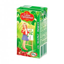 Сок для детей Сады Придонья яблоко вишня с 5 мес 125 мл