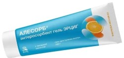 Алесорб энтеросорбент эрциг, гель д/приема внутрь 180 г №1 БАД с янтарной кислотой апельсин туба