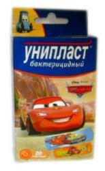 Лейкопластырь Унипласт Тачки 20 шт.
