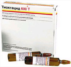 Тиоктацид 600 Т р-р для в/в введ. 25 мг/мл 24 мл 5 шт.