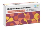 Левофлоксацин Реневал, таблетки покрытые оболочкой пленочной 500 мг 10 шт